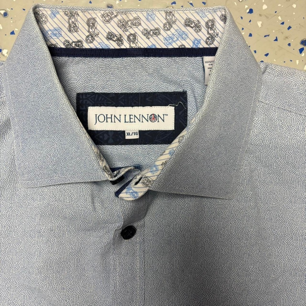 John Lennon Motorcycle flipcuff long sleeve button down XL dress shirt